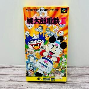 Super Momotaro Dentetsu II Super Famicom Nintendo Game w/ Box Japan US Seller